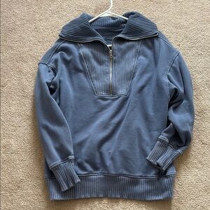 Blue Arie Half-Zip Sweater